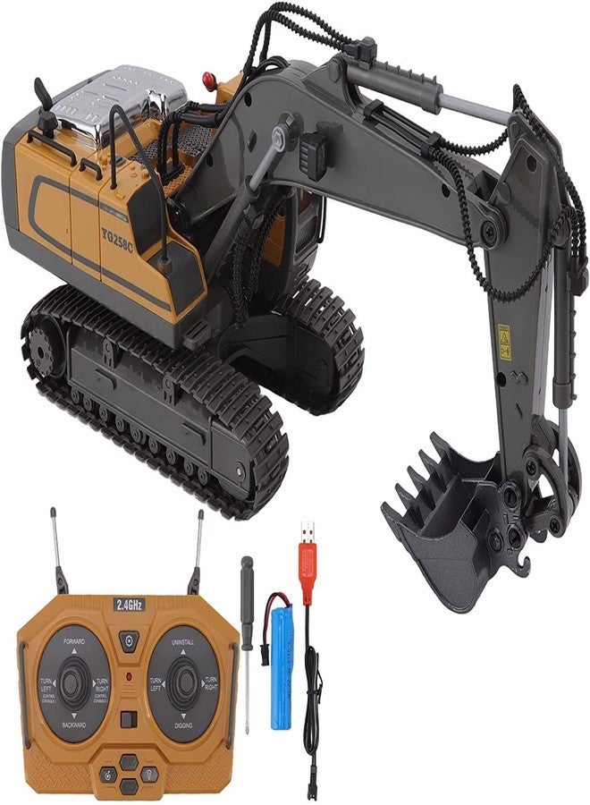 KIDLOOP Remote Control Excavator Toys for Boys 8-12 Kids Best Gift Ideas for Age 3 to 10+ Year Old Boy Rechargeable RC Construction Excavators Digger Vehicles Engineering Toys with Metal Shovel - Image 2